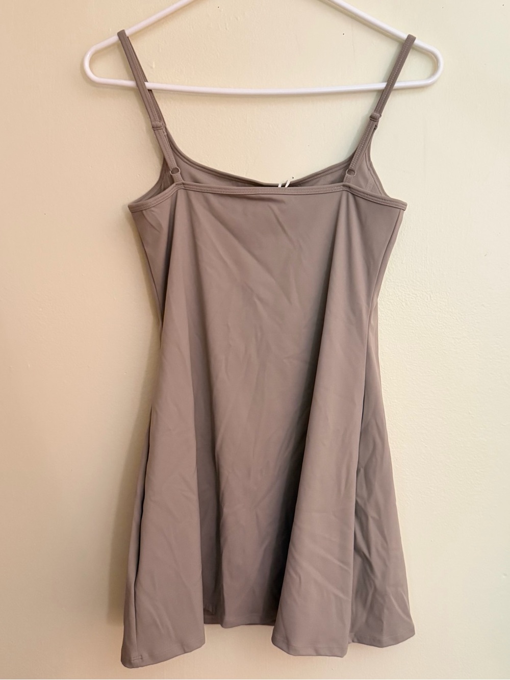 Taupe Athletic Dress with Spaghetti Straps - NWT - Picture 4 of 7